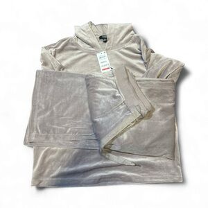 Velvet Hoodie and Pants Set